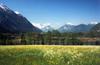 Blick von der Rieder zum Wettersteinmassiv